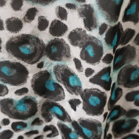 George Girls Turquoise and Black Blouse - Picture 7 of 12